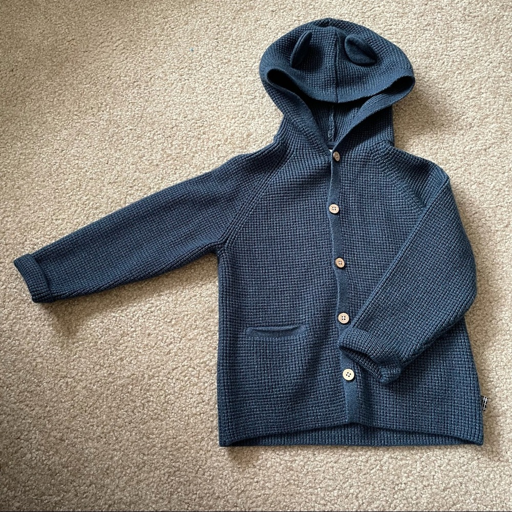 Zara Toddler Hooded Knit Jacket 18-24 Months